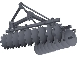 Disc Harrow 3D Model