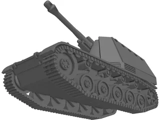 SdKfz 184 Wespe SPG 3D Model