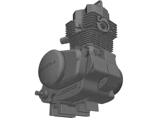 Honda 150 Engine 3D Model