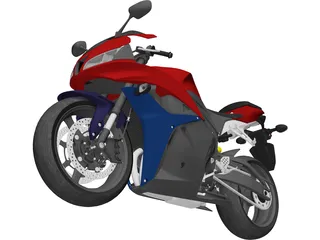 Honda CBR 600RR (2009) 3D Model