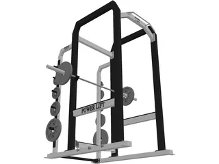 Squat Rack 3D Model