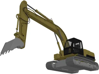 Excavator 3D Model