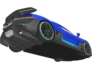 Bugatti Divo (2019) 3D Model