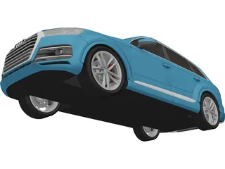 Audi Q7 (2017) 3D Model