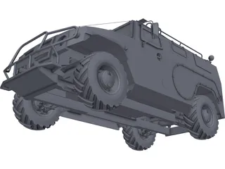 Gaz 2975 Tigr 3D Model