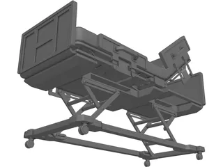 Hospital Bed 3D Model