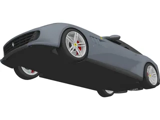 Ferrari GTC4 Lusso (2017) 3D Model