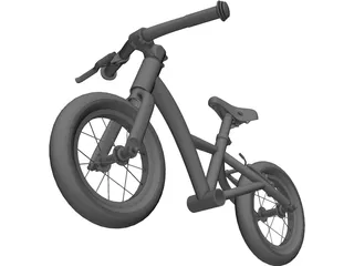 Kids 12inch Balance Bike 3D Model