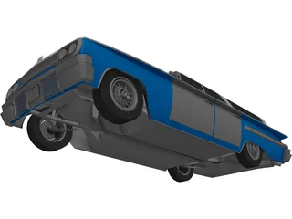 Chevrolet Impala Wagon (1958) 3D Model