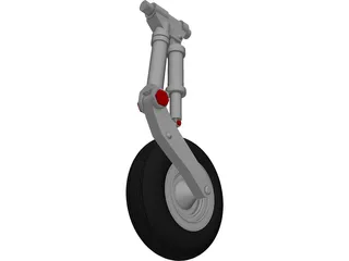 IAR 99 Main Landing Gear 3D Model