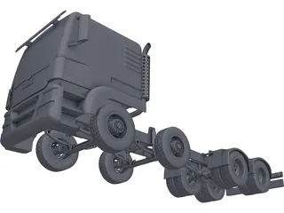 MAN TGS Truck 8x4 3D Model