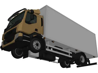 Volvo FL Box Truck (2013) 3D Model