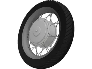 Motor Hub 18in Wheel 5kW 3D Model