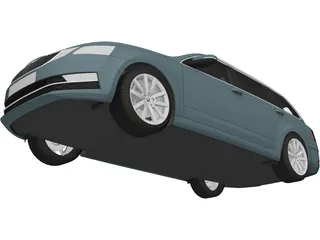 Skoda Octavia Combi (2017) 3D Model