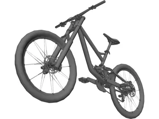 Downhill Bike 3D Model