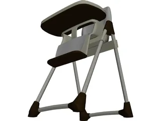 Baby High Chair 3D Model