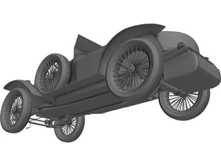 Bugatti Type 18 (1914) 3D Model