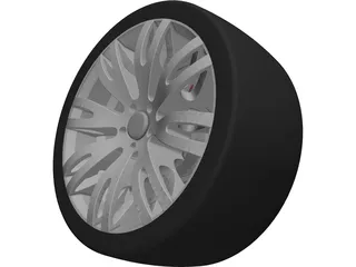 Racing Car Sports Wheel Rim 3D Model