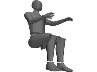 Ergonomic Man 3D Model