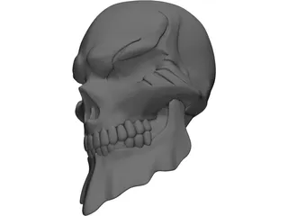 Ainz Ooal Gown Skull 3D Model