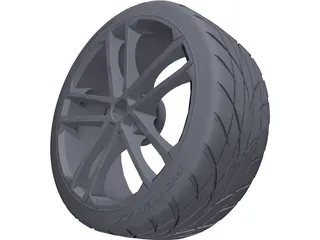 Volkswagen GTD Rims 3D Model