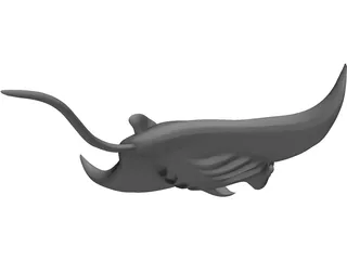 Manta Ray 3D Model