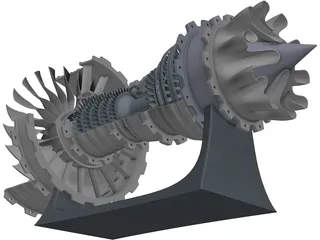 Jet Engine 3D Model