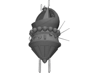 Vostok 1 3D Model