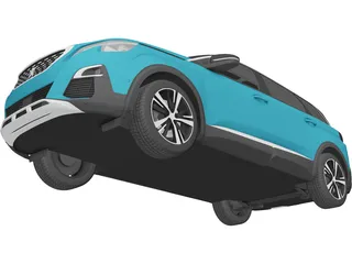 Peugeot 5008 (2017) 3D Model