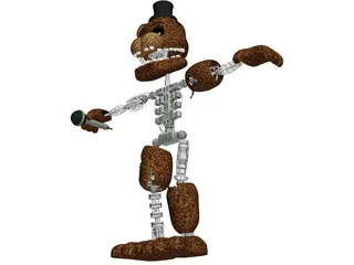 Rust Freddy 3D Model