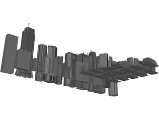 Tokyo Skyscraper Collection 3D Model