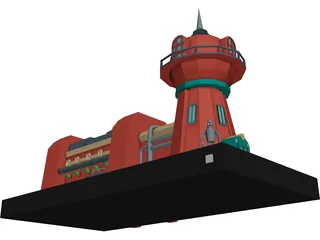 Planet Express Building 3D Model