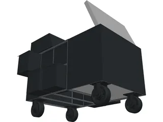 Pull Cart 3D Model