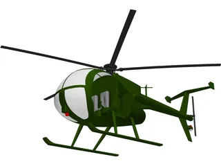 MD Helicopters MH-6 Little Bird 3D Model