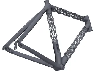 IsoTruss Road Bike Frame 3D Model