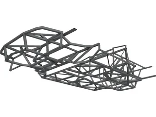 Lamborghini Diablo Frame 3D Model