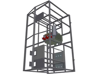 Electric Transformer Container 3D Model