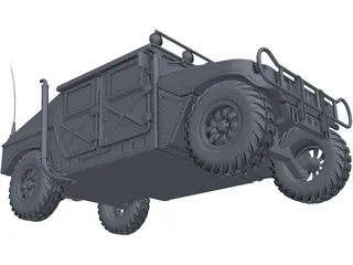 M1151 HMMWV Hummer 3D Model