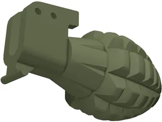 Pineapple Mk2 Grenade 3D Model