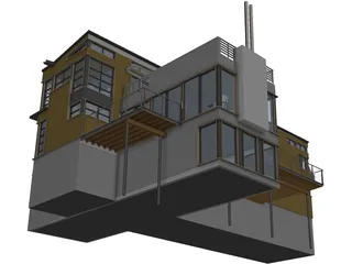 Modern Dwelling 3D Model