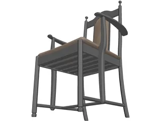 Chair Diner 3D Model