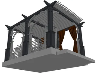 Pergola 3D Model