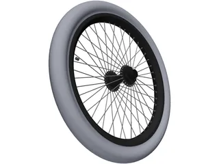 Bike Wheel 20-inch 3D Model