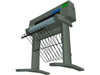 HP450C Plotter 3D Model