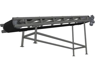 Belt Conveyor 3D Model