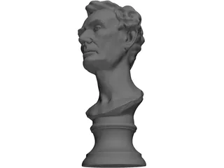 Abraham Lincoln Louvre Bust 3D Model