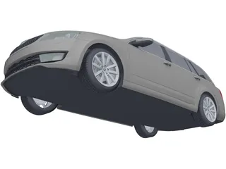 Skoda Octavia Combi (2014) 3D Model