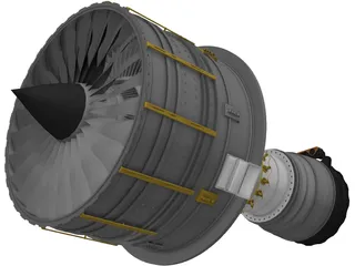 Jet Engine 3D Model