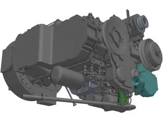 Perkins 1104D-44t Engine 3D Model