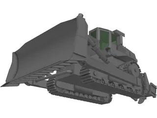 Caterpillar D8 Bulldozer 3D Model